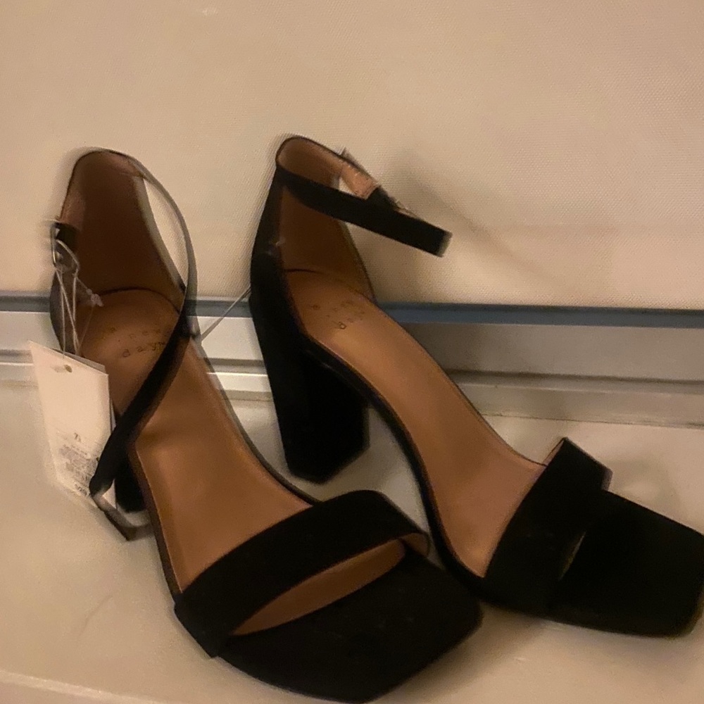 “A New Day” Black/EMA block heel . New. Never worn. With tags. Size 7.5